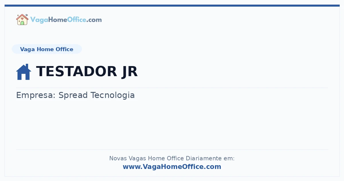 TESTADOR JR