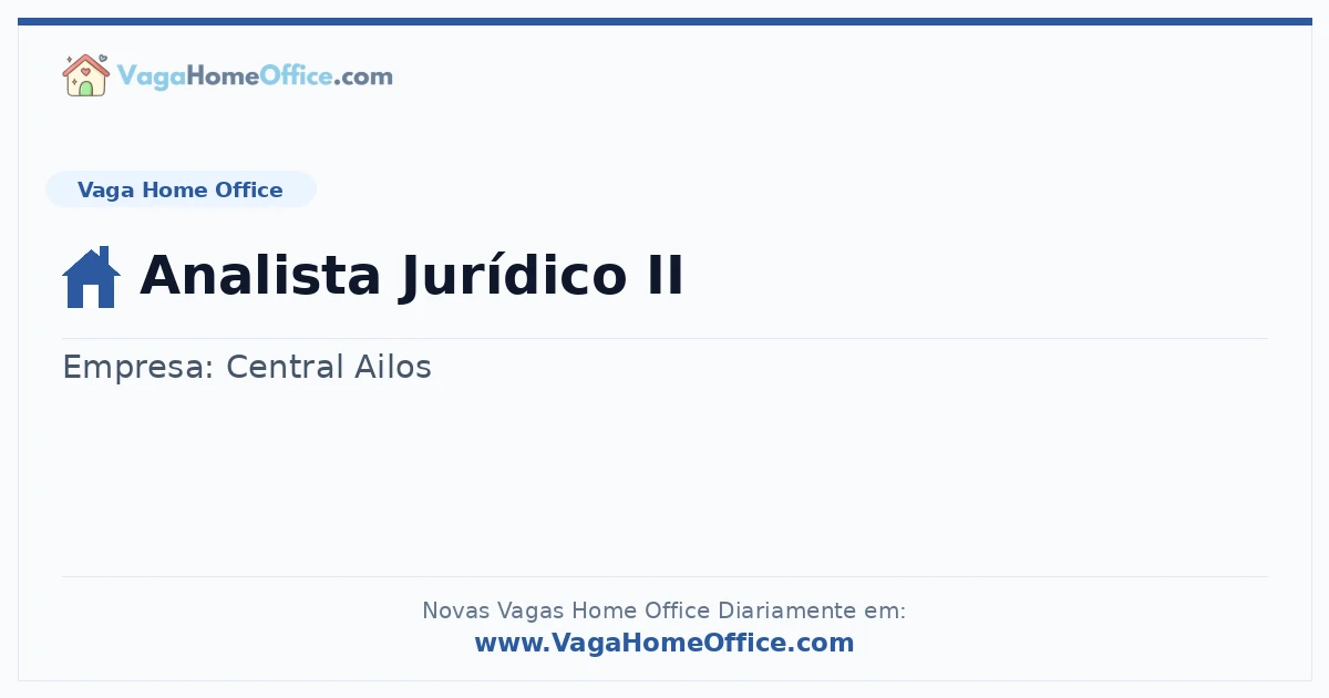 Analista Jurídico II