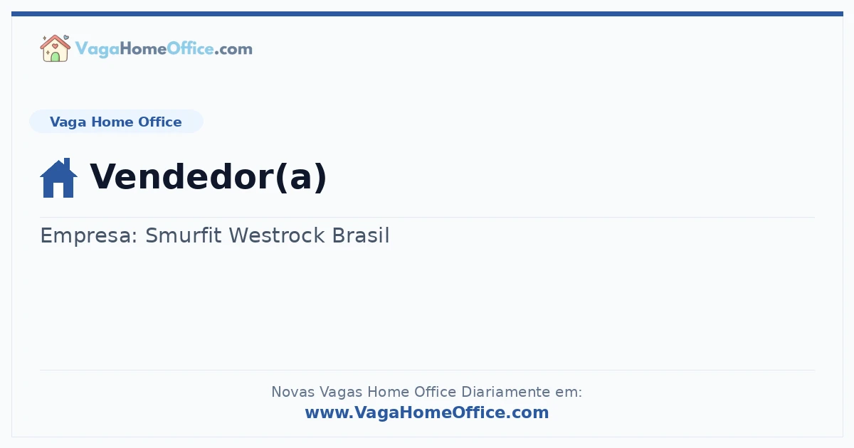 Vendedor(a)