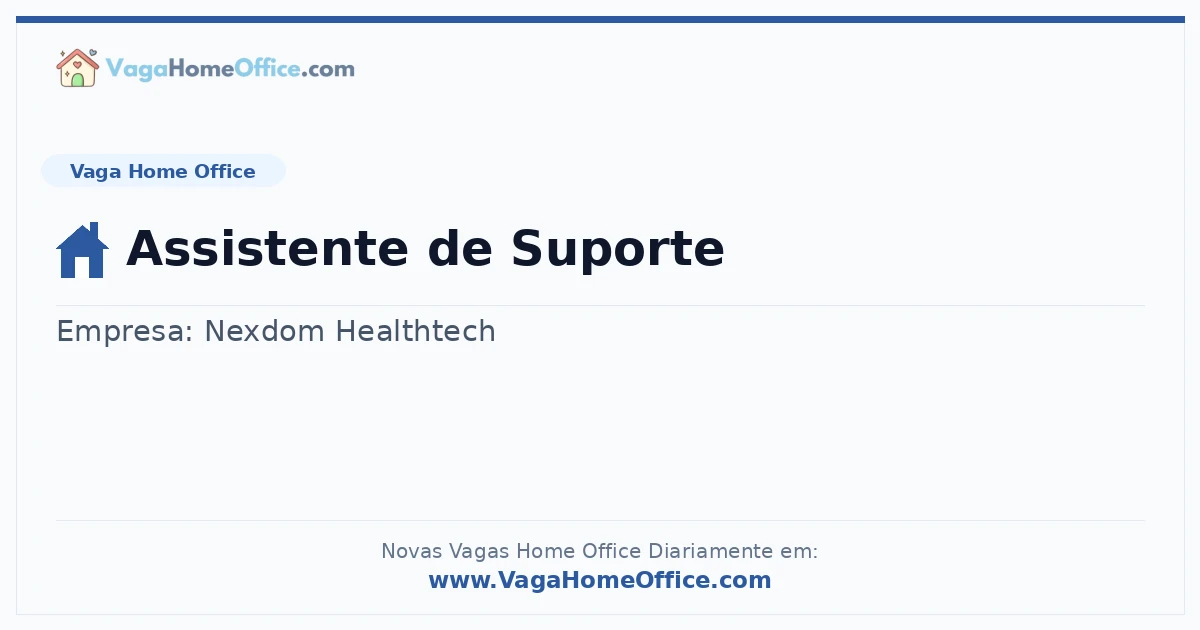 Assistente de Suporte