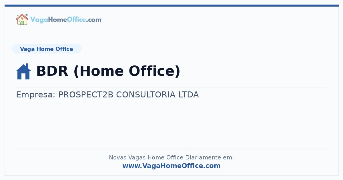Vaga Home Office: BDR (Home Office) | Quero Home