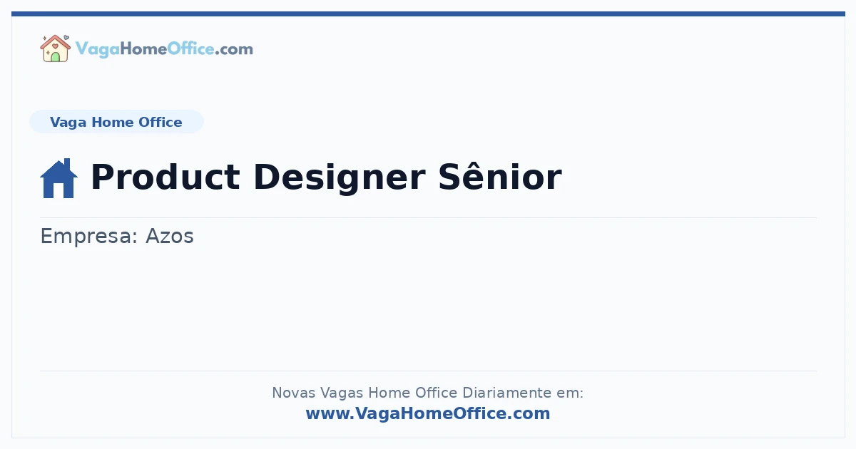 Vaga Home Office: Product Designer Sênior | Quero Home