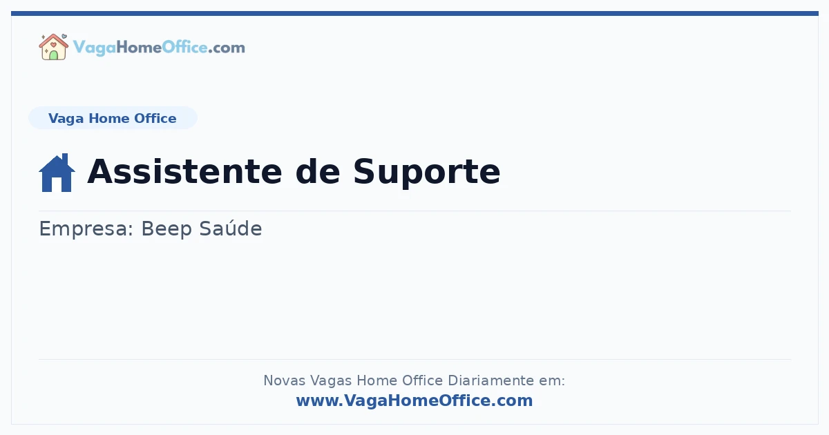 Assistente de Suporte