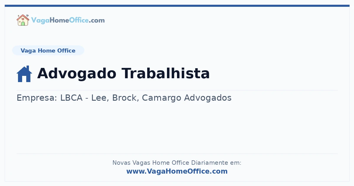 Advogado Trabalhista