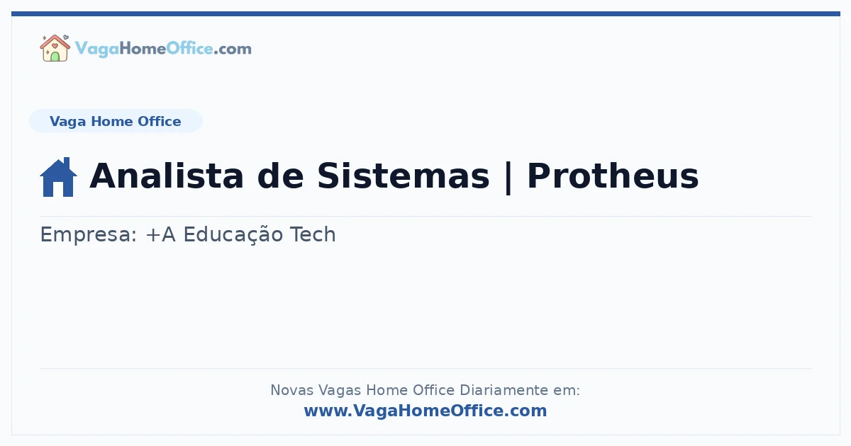 Analista de Sistemas | Protheus