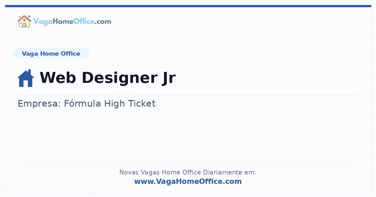 Web Designer Jr