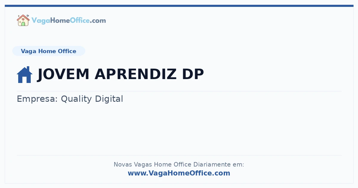 JOVEM APRENDIZ DP