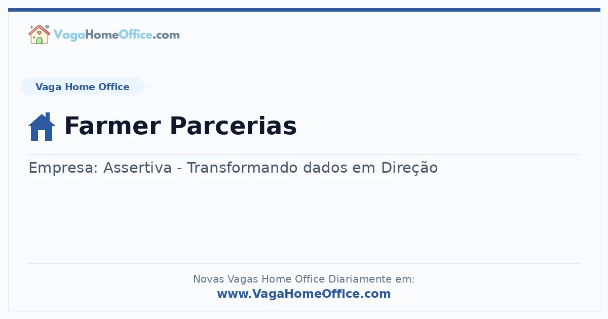Farmer Parcerias