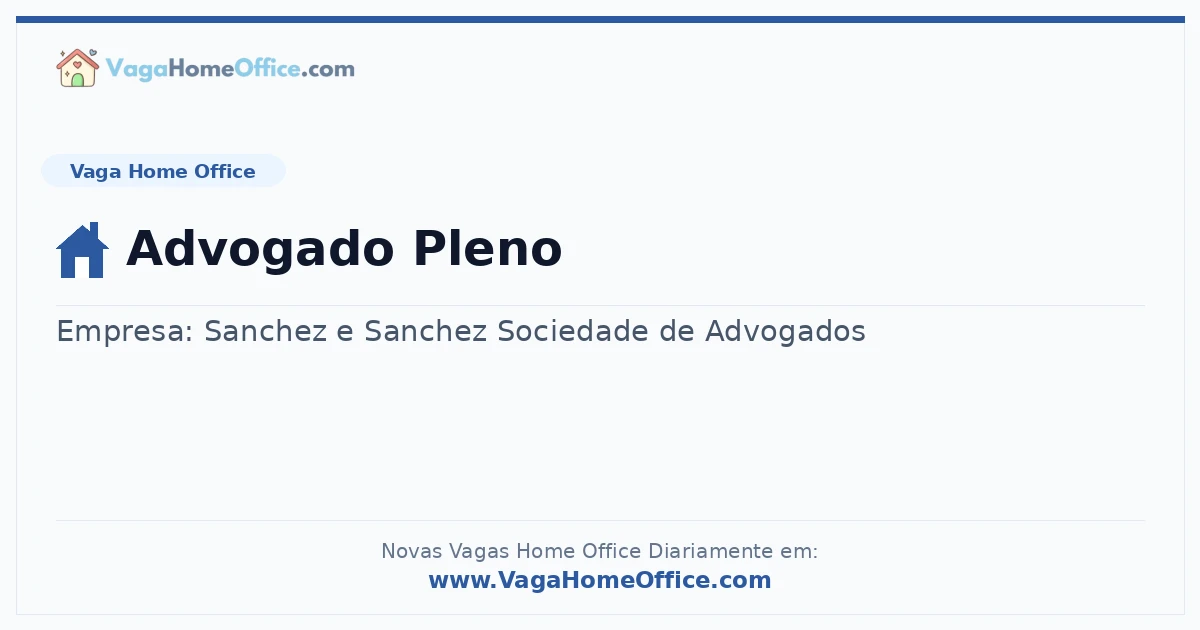 Advogado Pleno