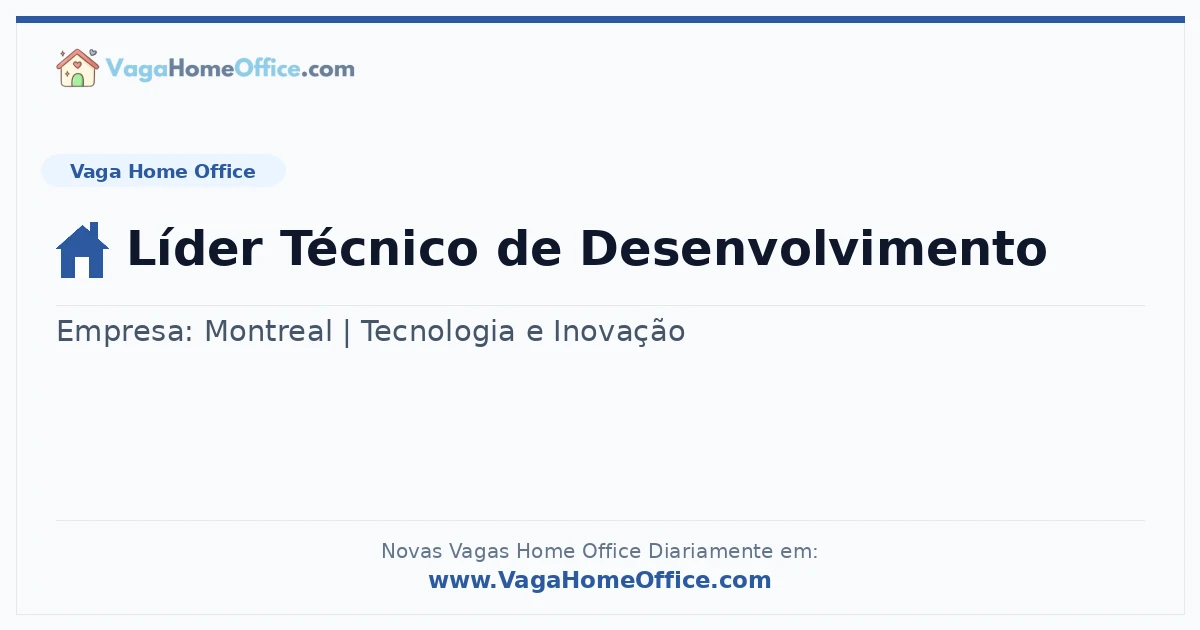 Líder Técnico de Desenvolvimento