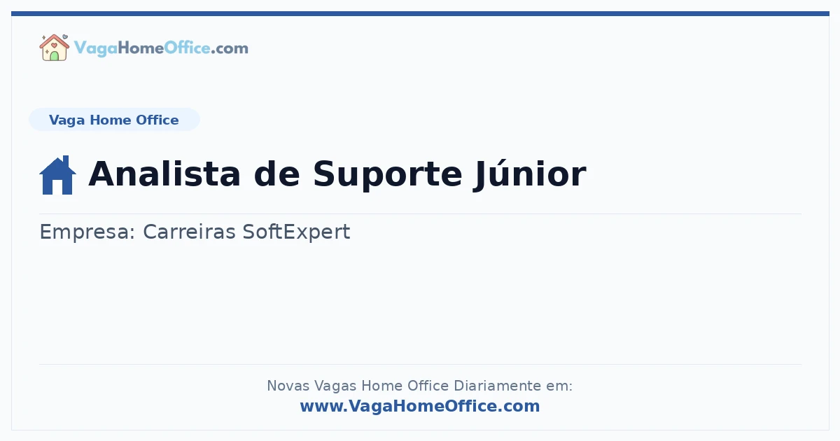 Analista de Suporte Júnior